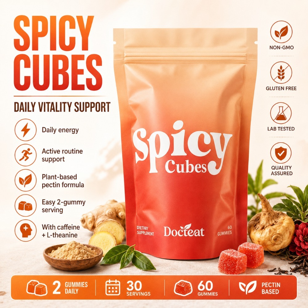 Wellness Herbal Tea Blends - Docteat Spicy Cubes Gummies 60 stuks