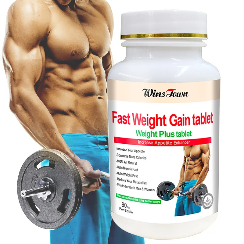 Herbal Weight Gain - 60-pillen tabletten met snelle gewichtsversterking om