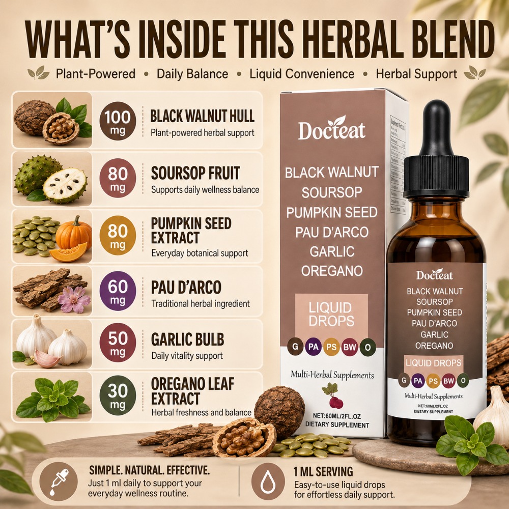 Docteat Black Walnut Soursop L - Herbal Wellness Liquid recensie en prijs