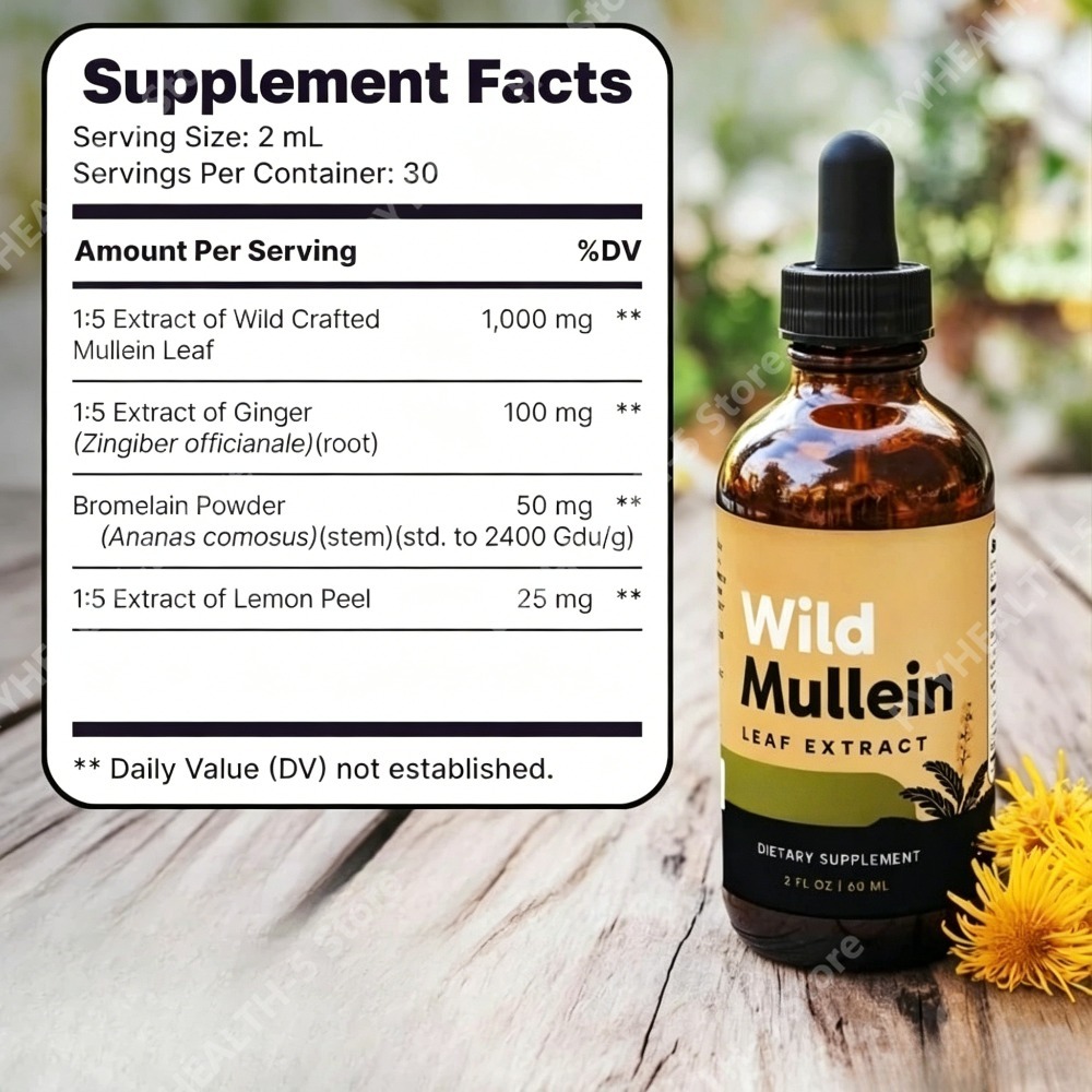 Wild Mullein Bladdruppels met  - Herbal Wellness Liquid recensie en prijs